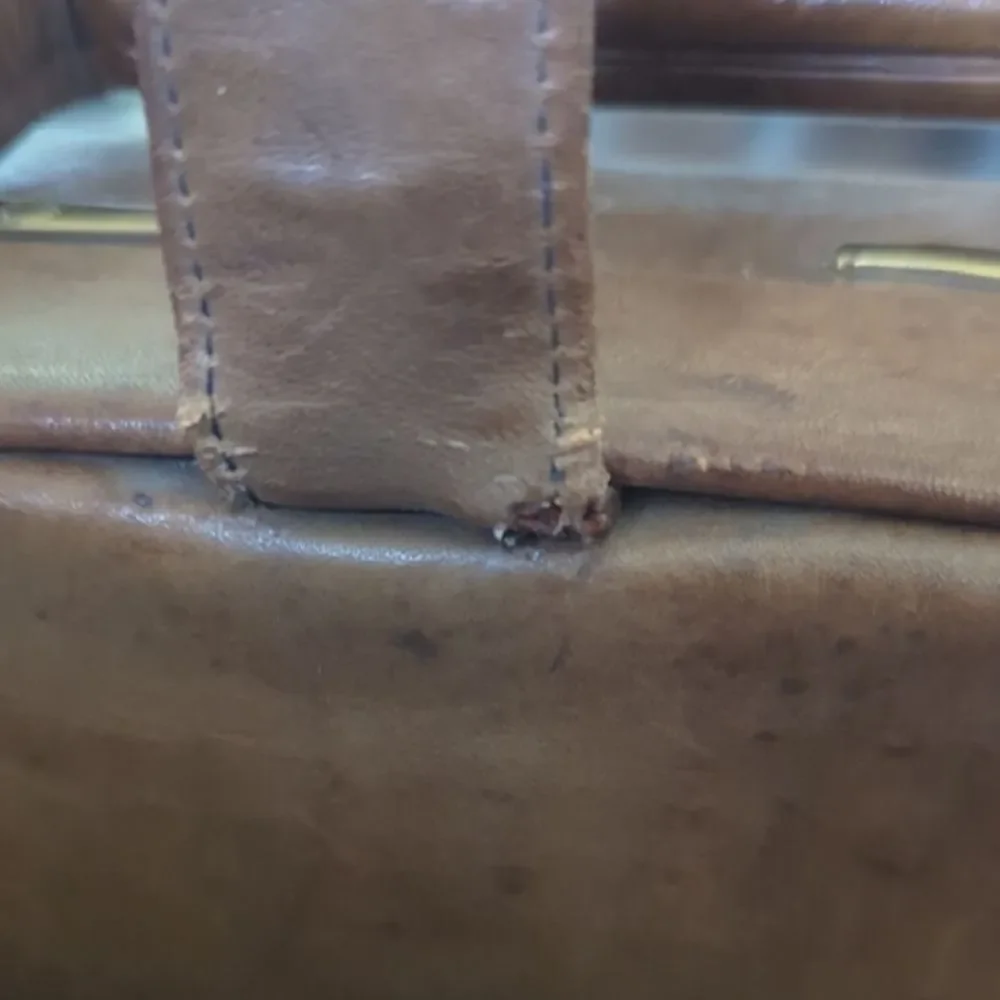 Classic Brown Leather Briefcase